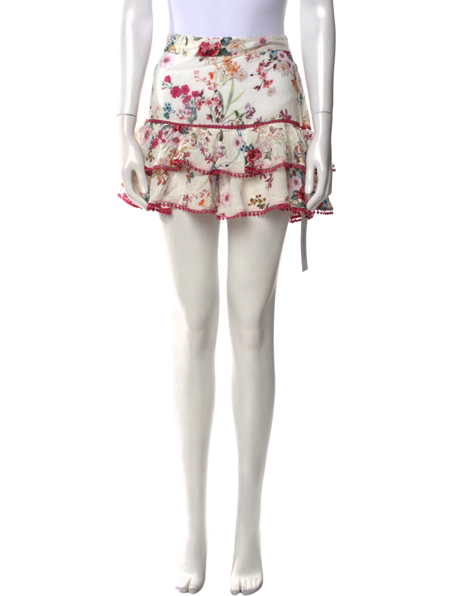 Charo Ruiz Floral Print Mini Skirt