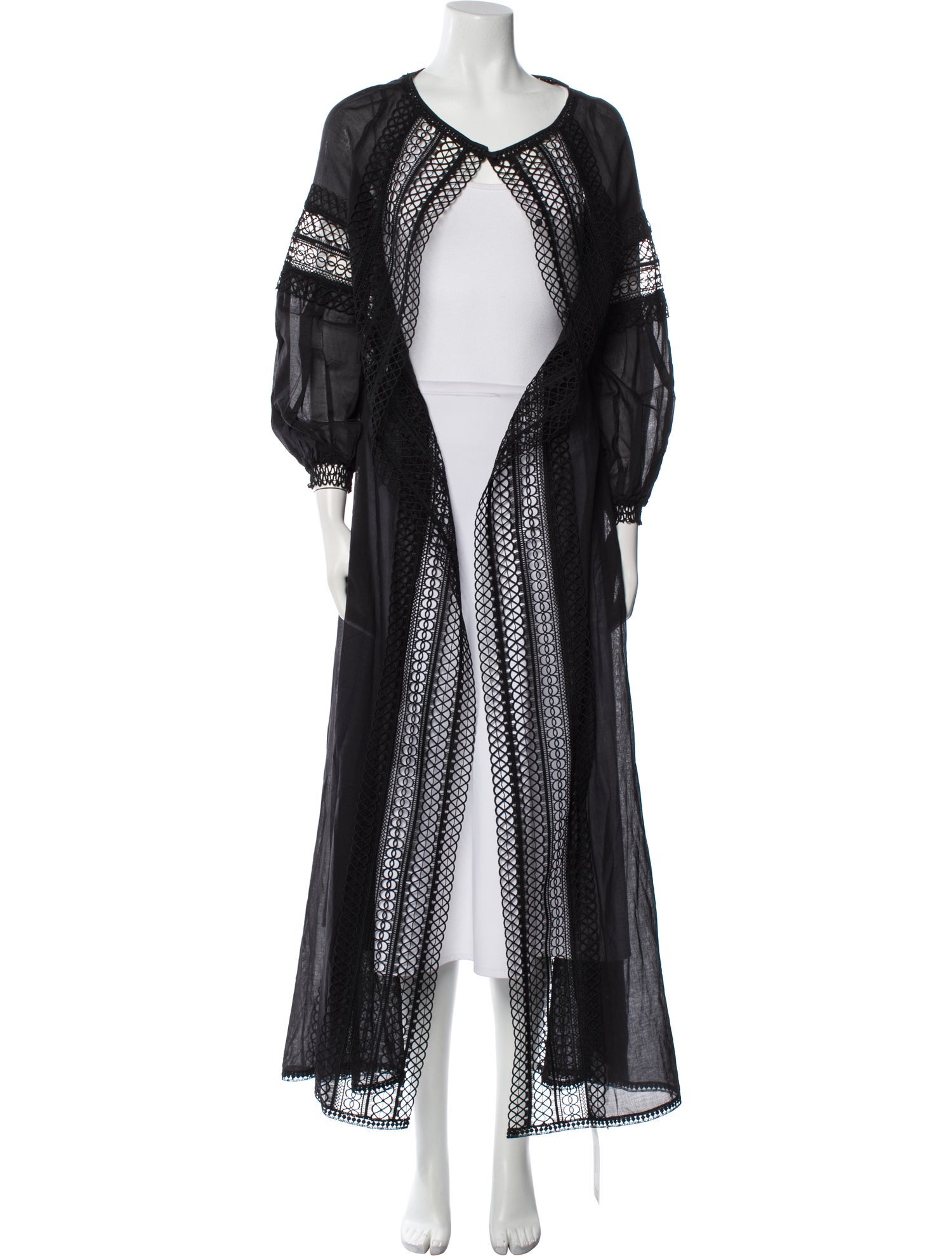 Charo Ruiz Eyelet Trim Robe