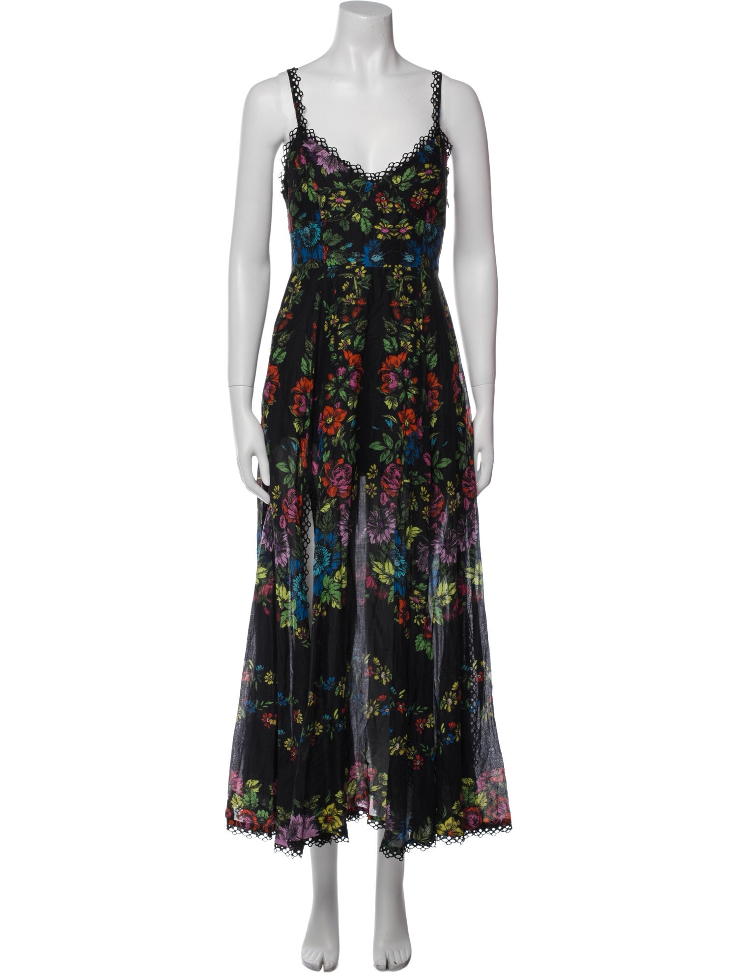 Charo Ruiz Floral Print Long Dress