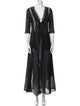 Charo Ruiz Crochet Trim Robe