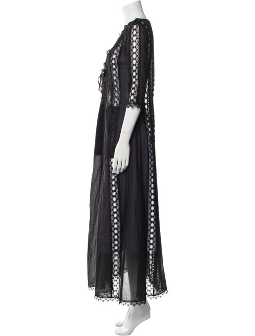 Charo Ruiz Crochet Trim Robe