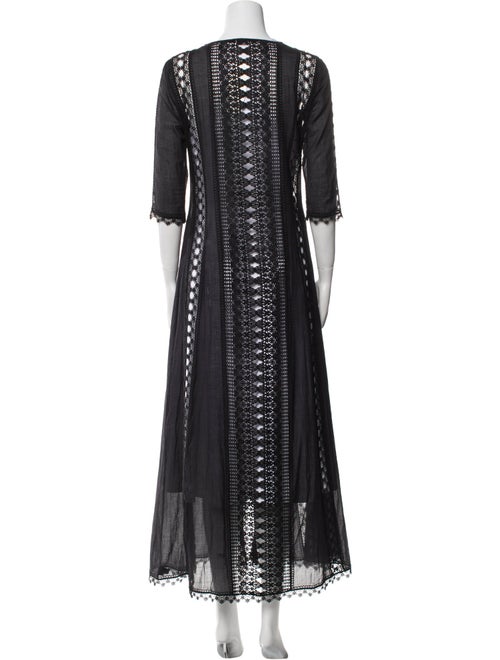 Charo Ruiz Crochet Trim Robe