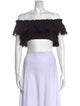 Charo Ruiz Off-The-Shoulder Short Sleeve Crop Top