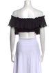 Charo Ruiz Off-The-Shoulder Short Sleeve Crop Top