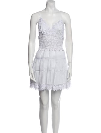 Charo Ruiz V-Neck Mini Dress