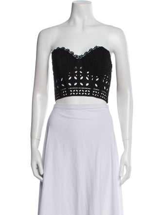 Charo Ruiz Strapless Crop Top