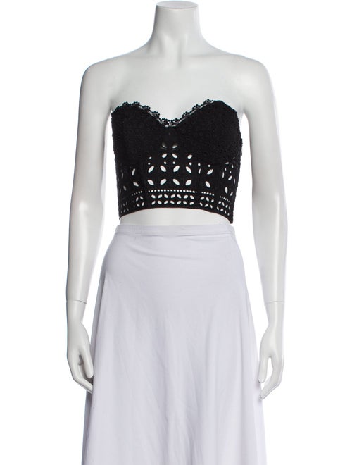 Charo Ruiz Strapless Crop Top
