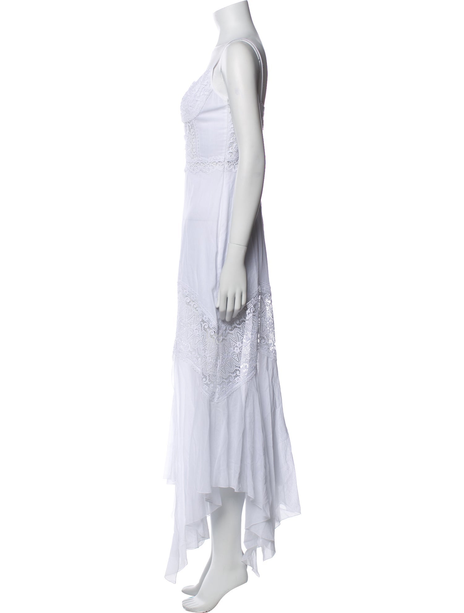 Charo Ruiz V-Neck Long Dress