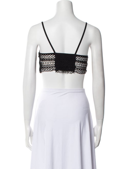Charo Ruiz Square Neckline Sleeveless Crop Top