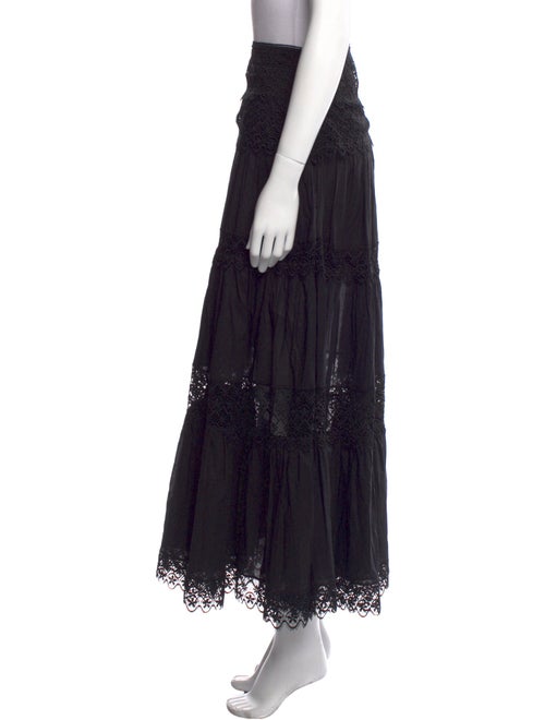 Charo Ruiz Crochet Trim Midi Length Skirt