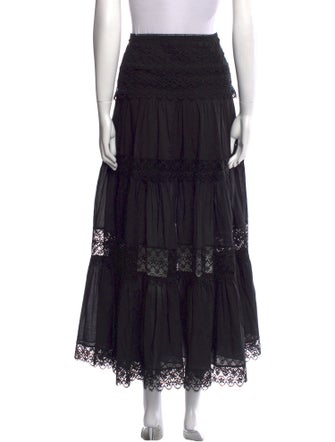 Charo Ruiz Crochet Trim Midi Length Skirt
