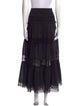 Charo Ruiz Crochet Trim Midi Length Skirt