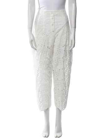 Charo Ruiz Eyelet Straight Leg Pants
