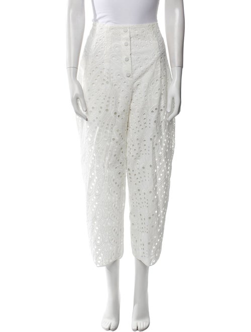 Charo Ruiz Eyelet Straight Leg Pants