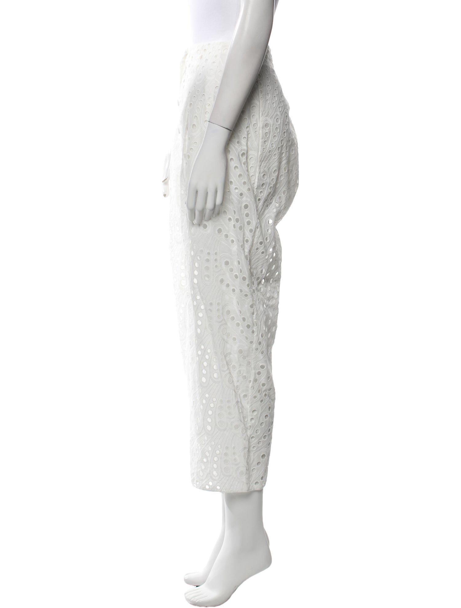 Charo Ruiz Eyelet Straight Leg Pants