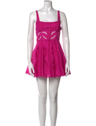 Charo Ruiz Square Neckline Mini Dress