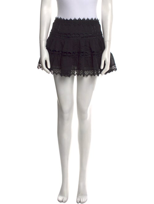 Charo Ruiz Lace Trim Embellishment Mini Skirt