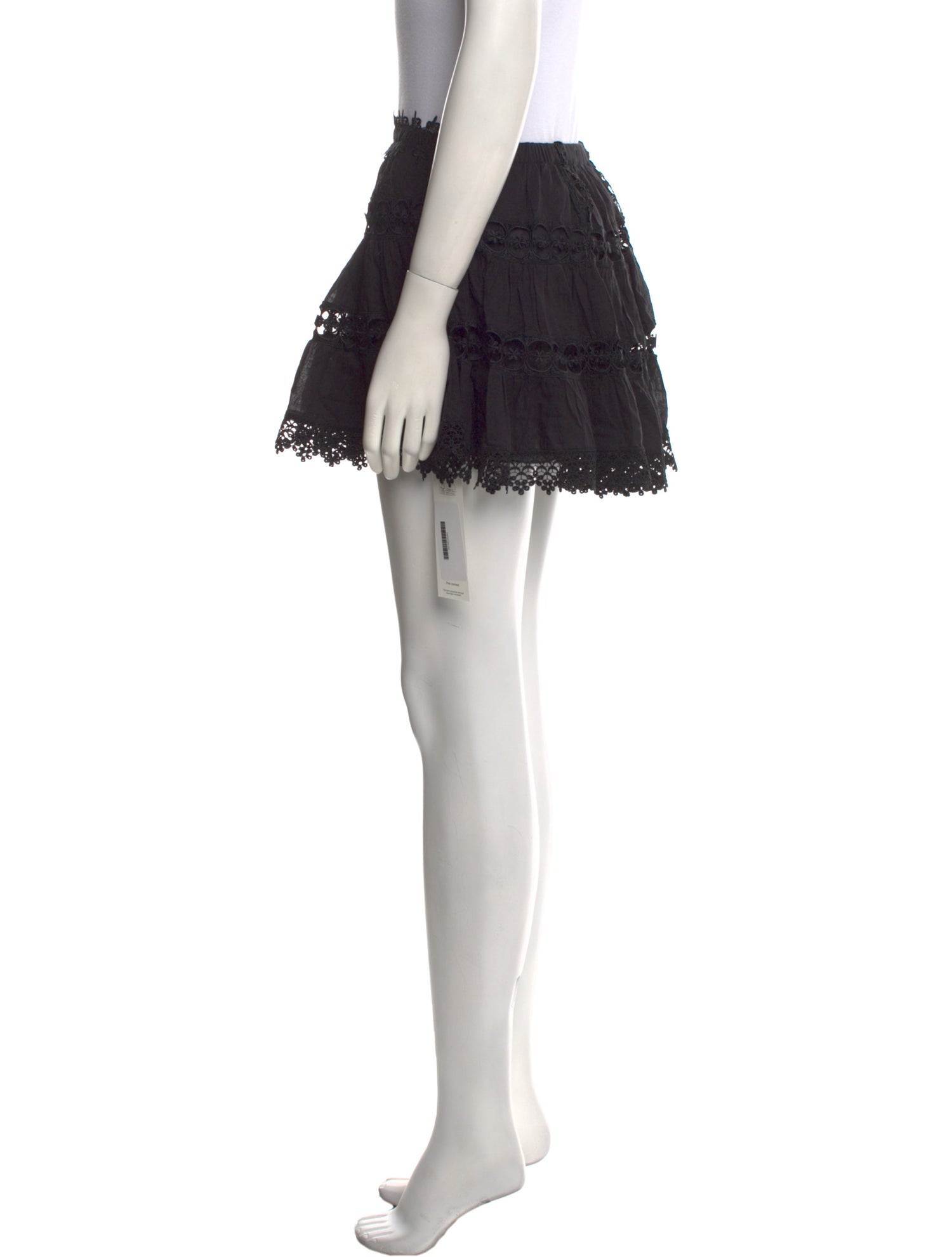 Charo Ruiz Lace Trim Embellishment Mini Skirt