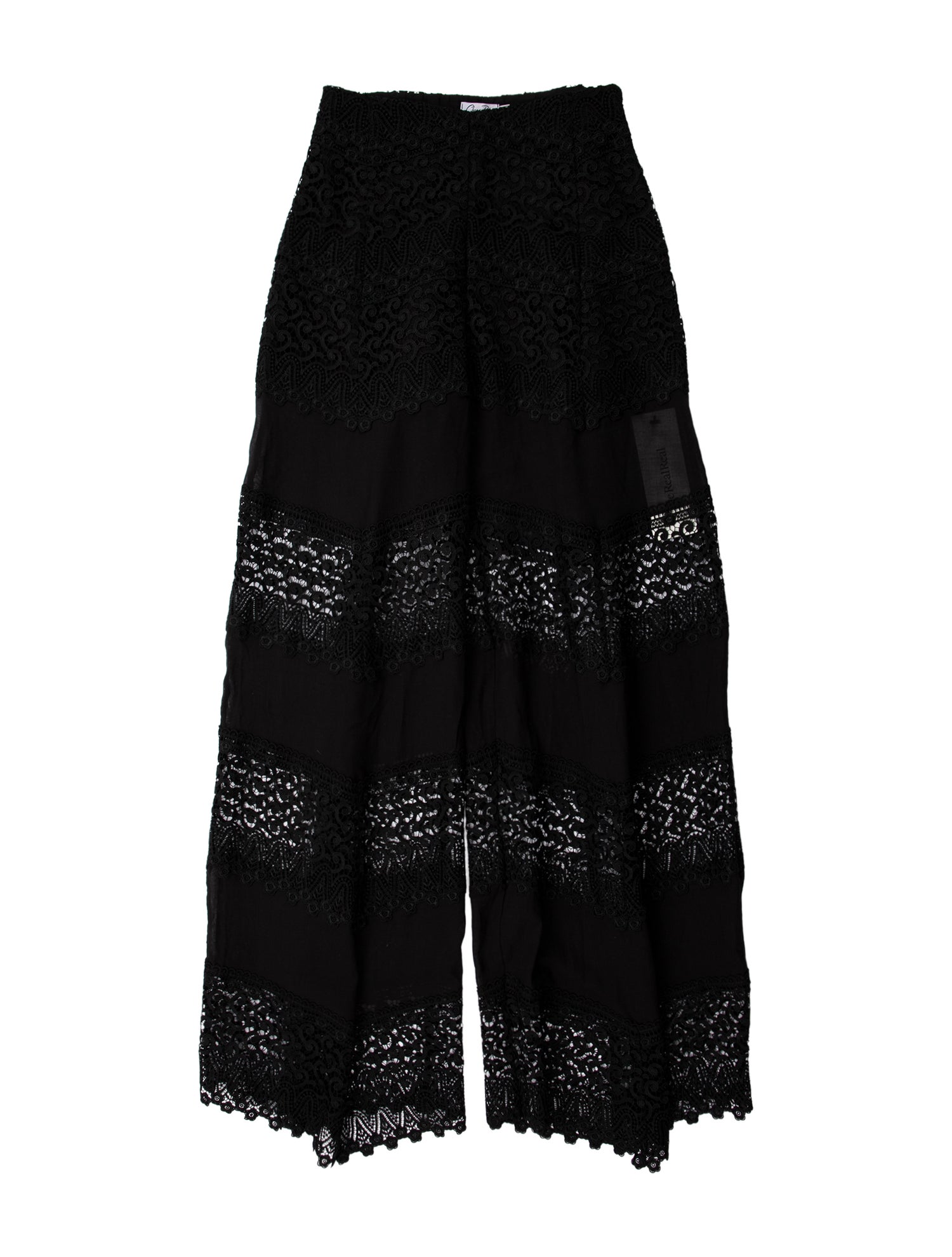 Charo Ruiz Lace Pattern Wide Leg Pants