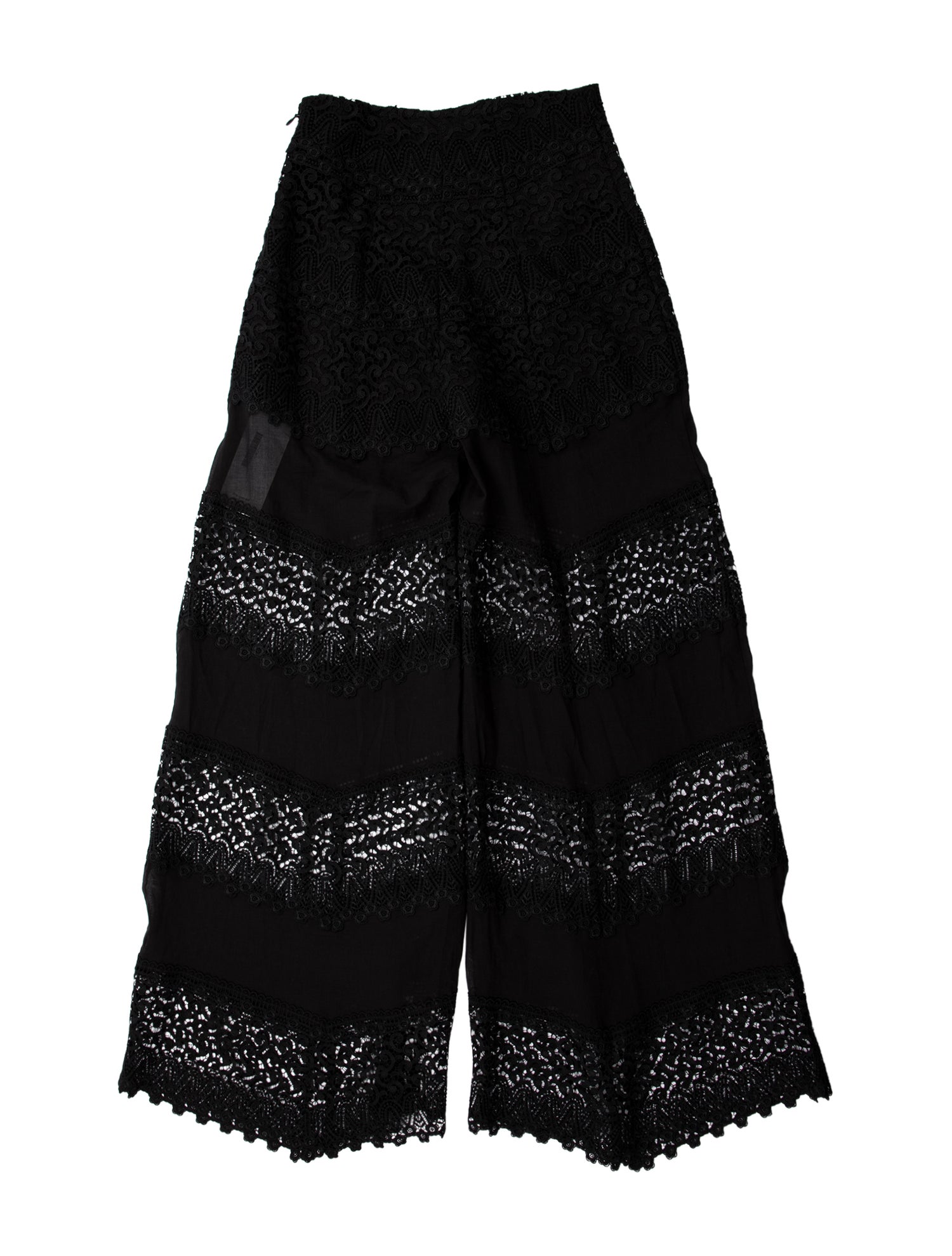 Charo Ruiz Lace Pattern Wide Leg Pants