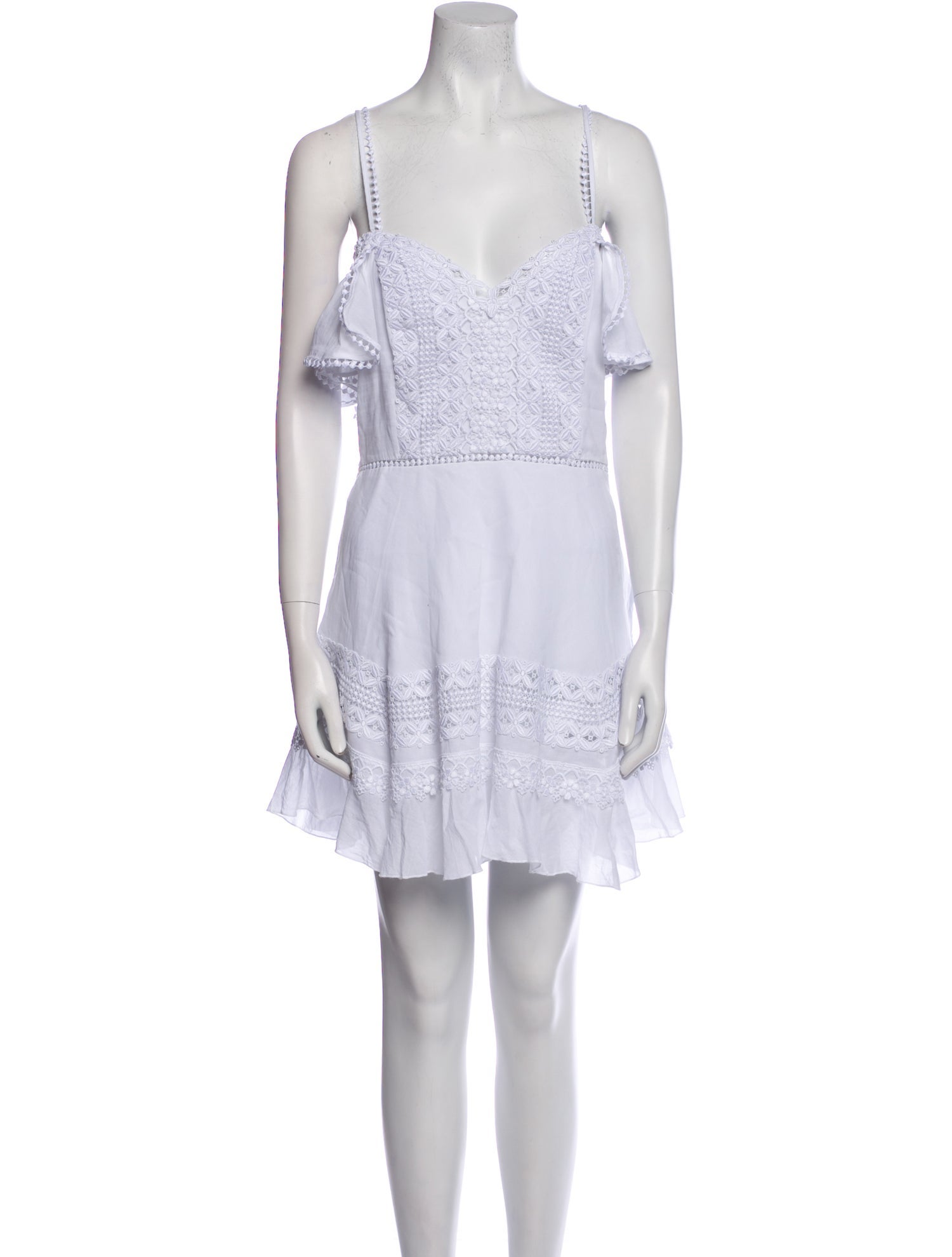 Charo Ruiz V-Neck Mini Dress