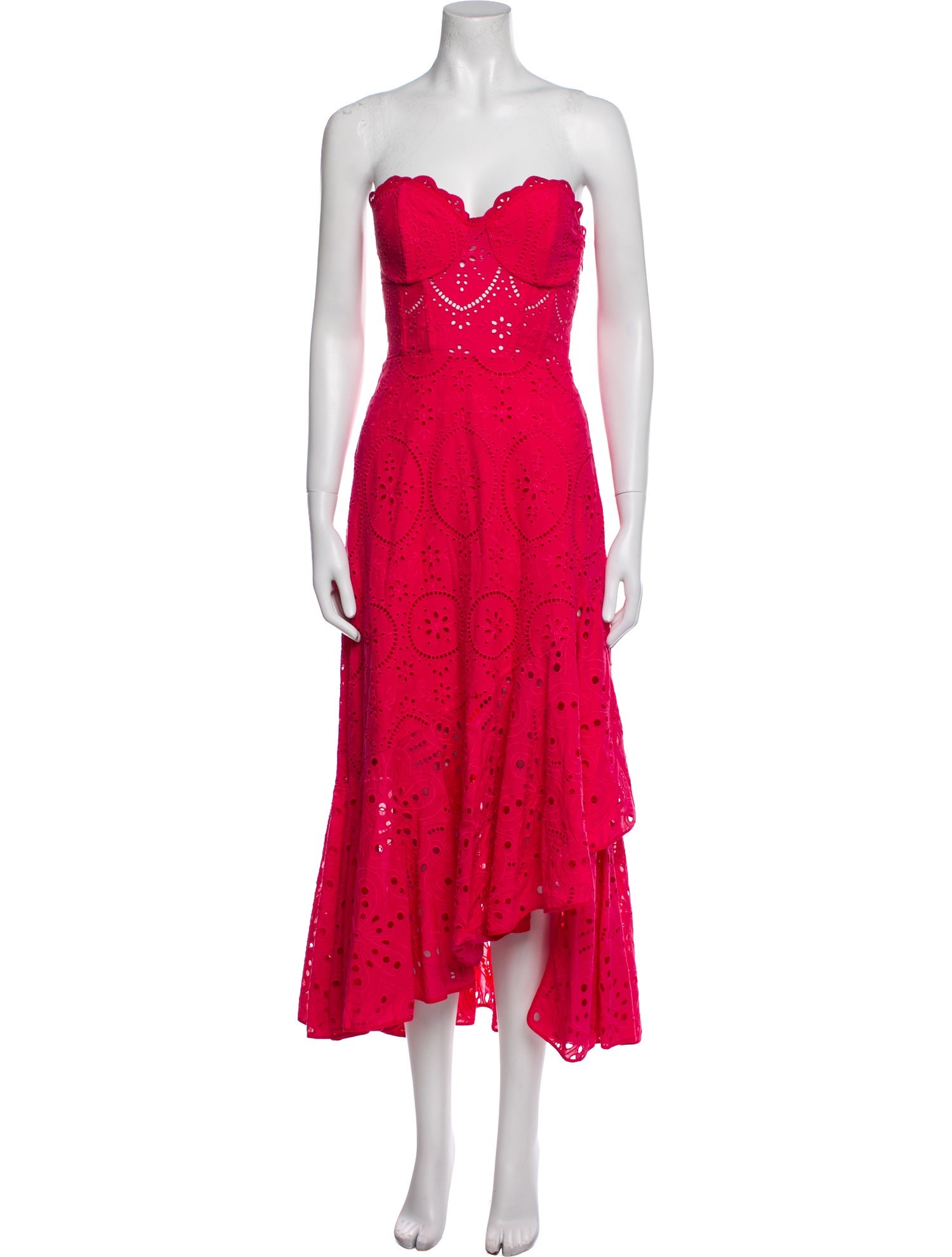 Charo Ruiz Strapless Midi Length Dress