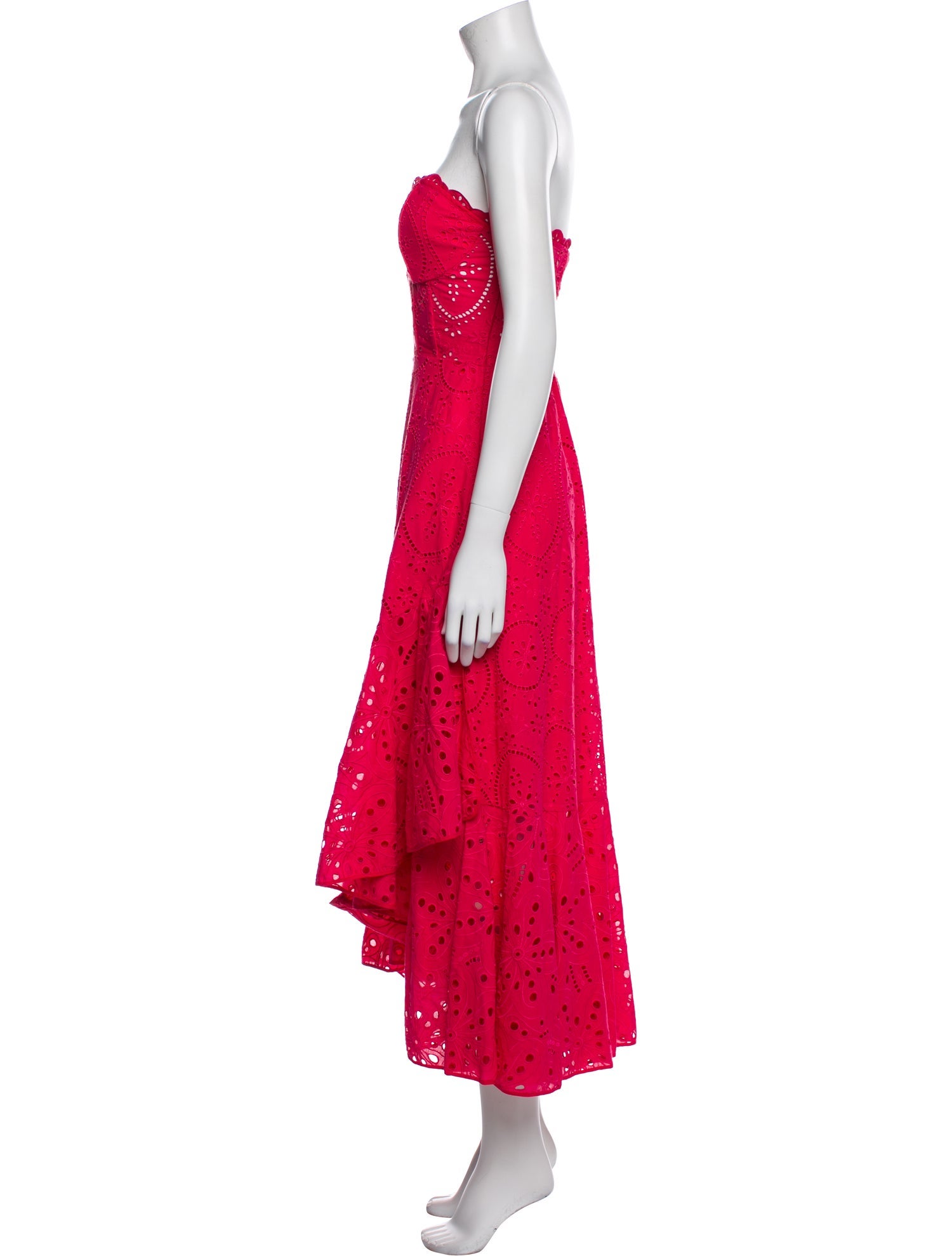 Charo Ruiz Strapless Midi Length Dress