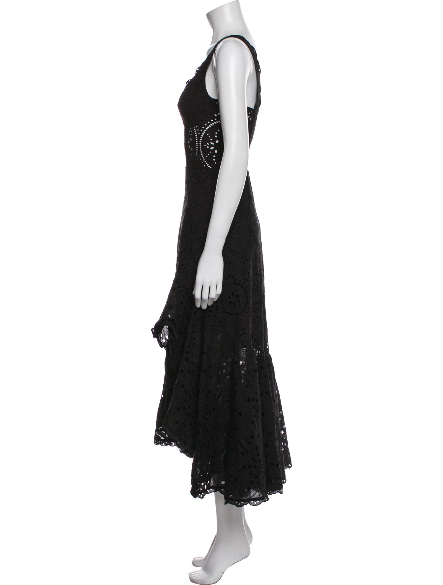 Charo Ruiz Lace Pattern Long Dress