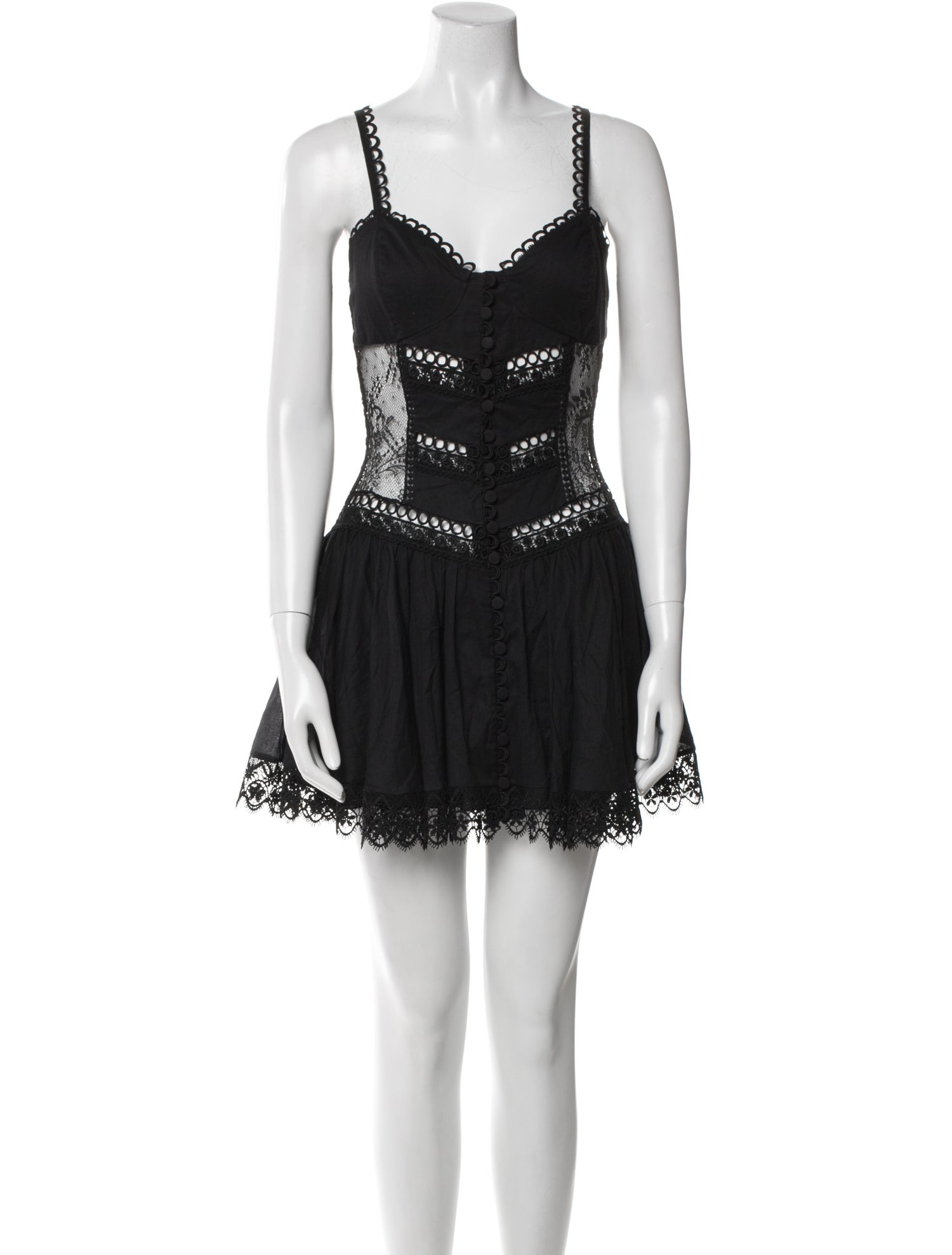 Charo Ruiz V-Neck Mini Dress