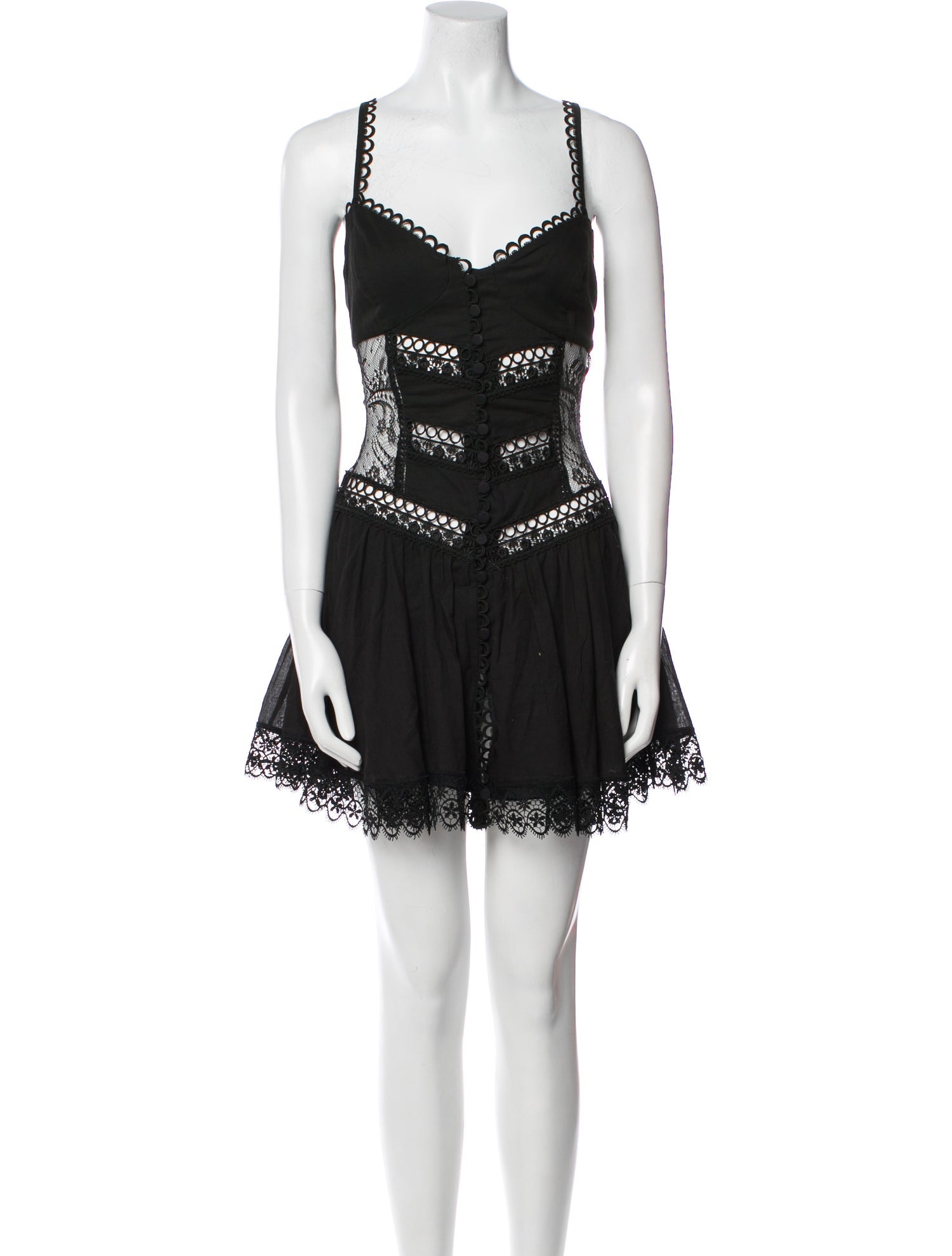 Charo Ruiz V-Neck Mini Dress