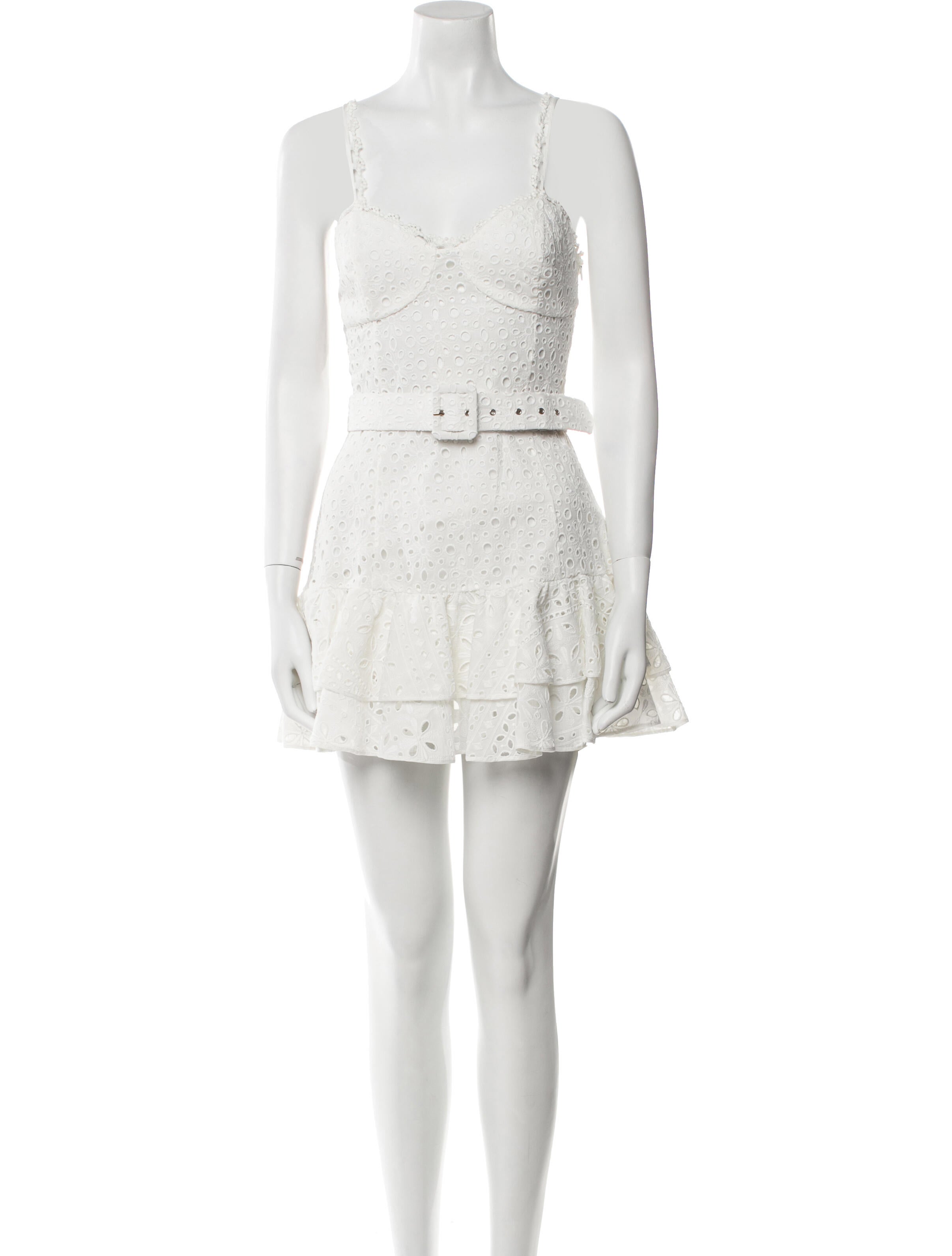 Charo Ruiz Lace Pattern Mini Dress