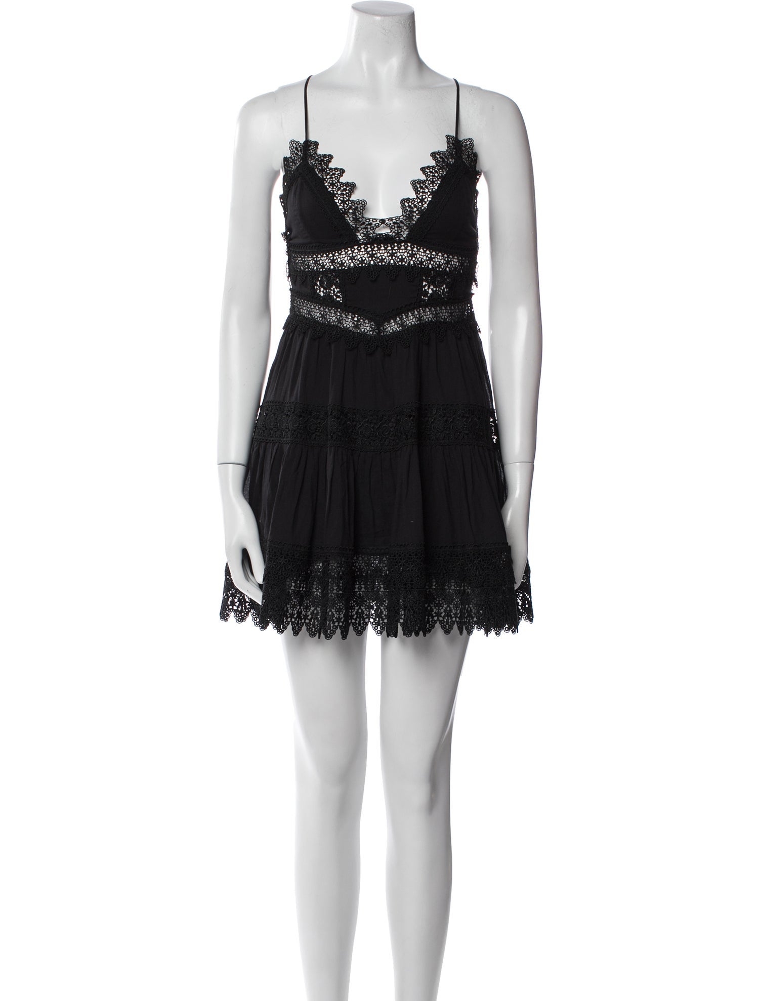 Charo Ruiz V-Neck Mini Dress