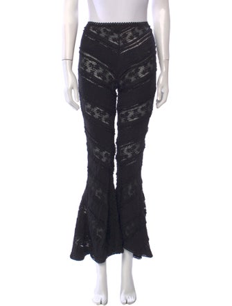 Charo Ruiz Lace Pattern Wide Leg Pants