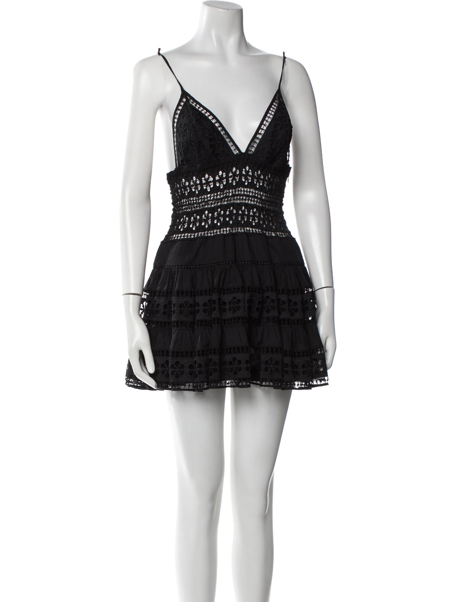 Charo Ruiz V-Neck Mini Dress