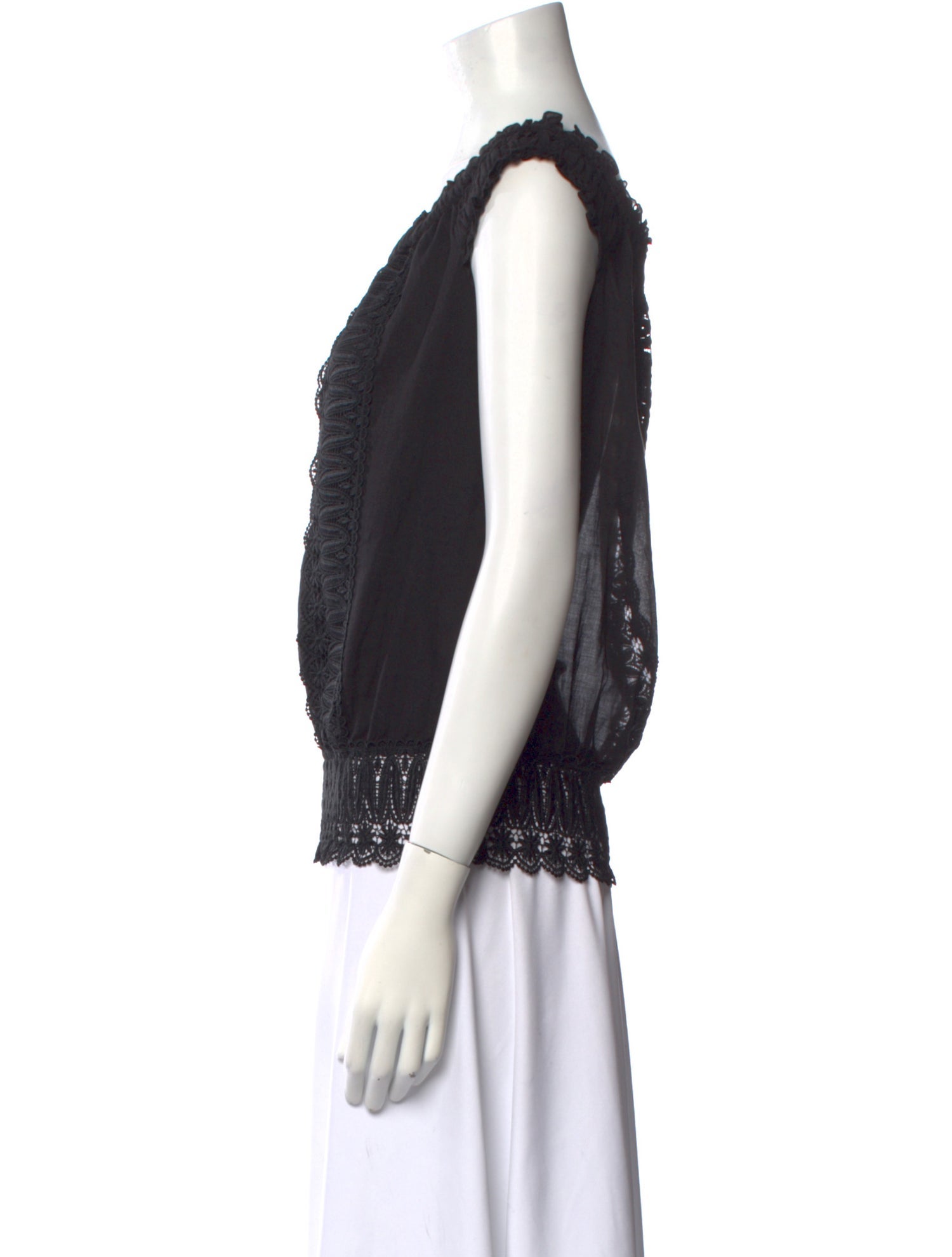 Charo Ruiz Square Neckline Sleeveless Top