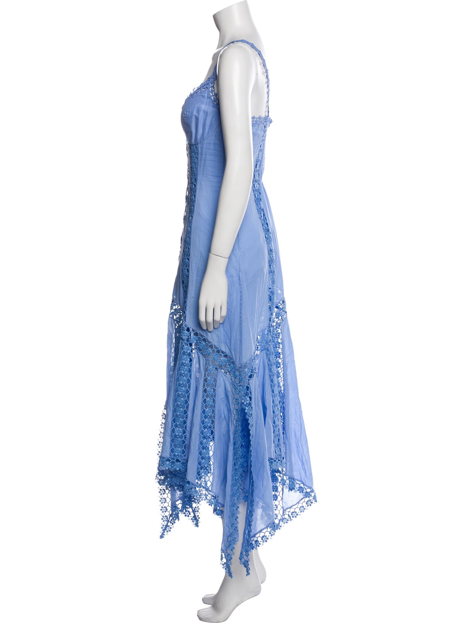 Charo Ruiz V-Neck Long Dress