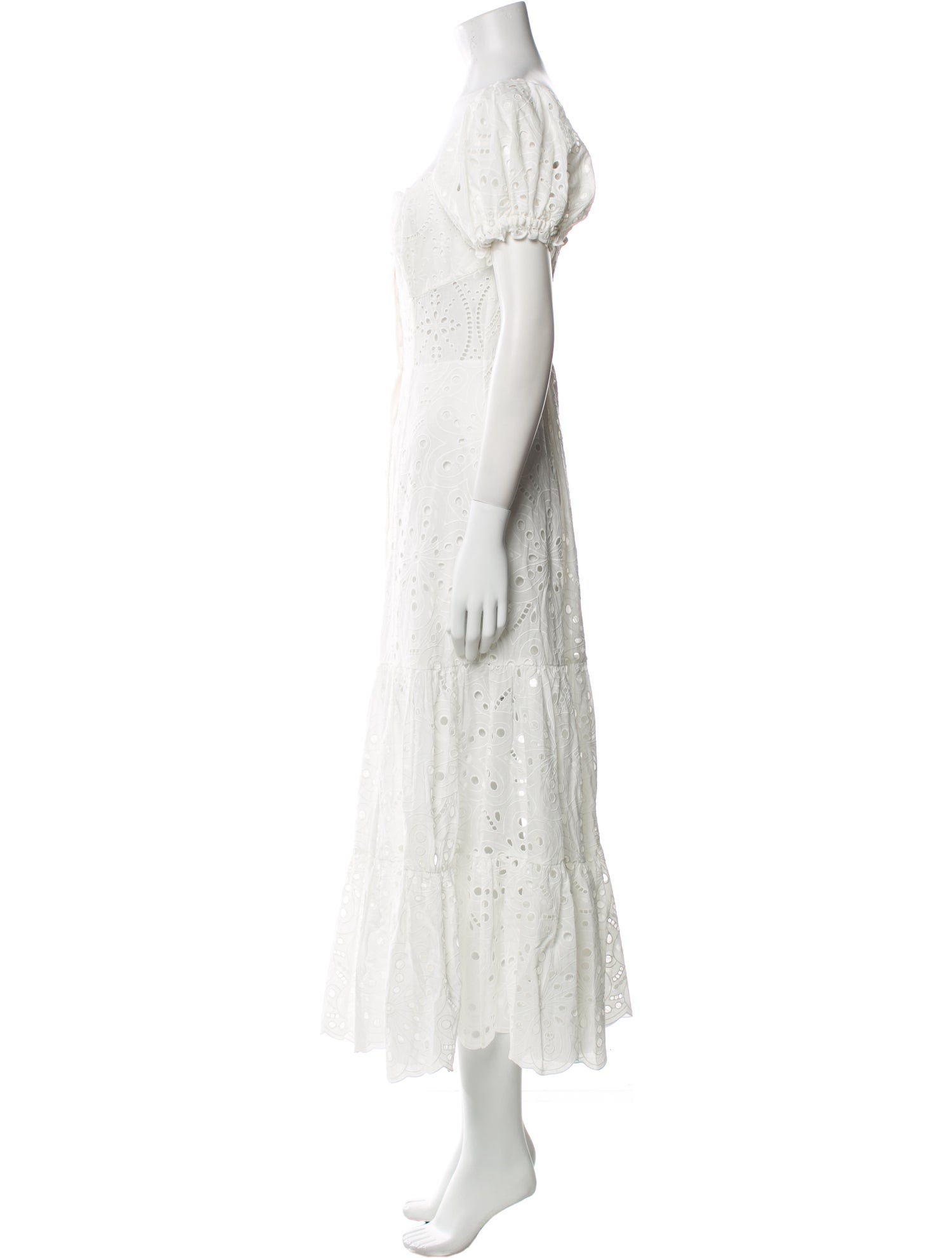 Charo Ruiz Scoop Neck Midi Length Dress