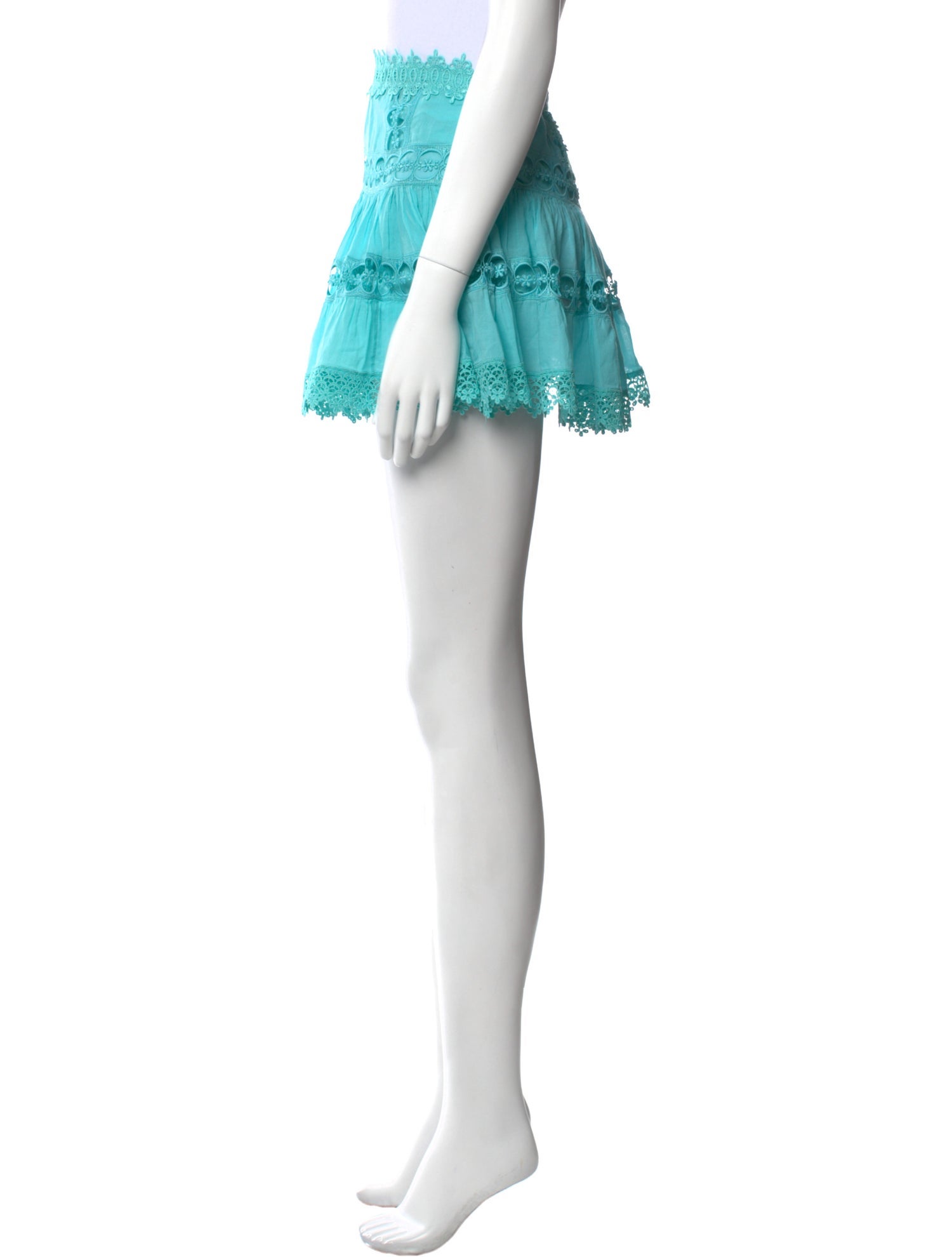 Charo Ruiz Ruffle Embellishment Mini Skirt