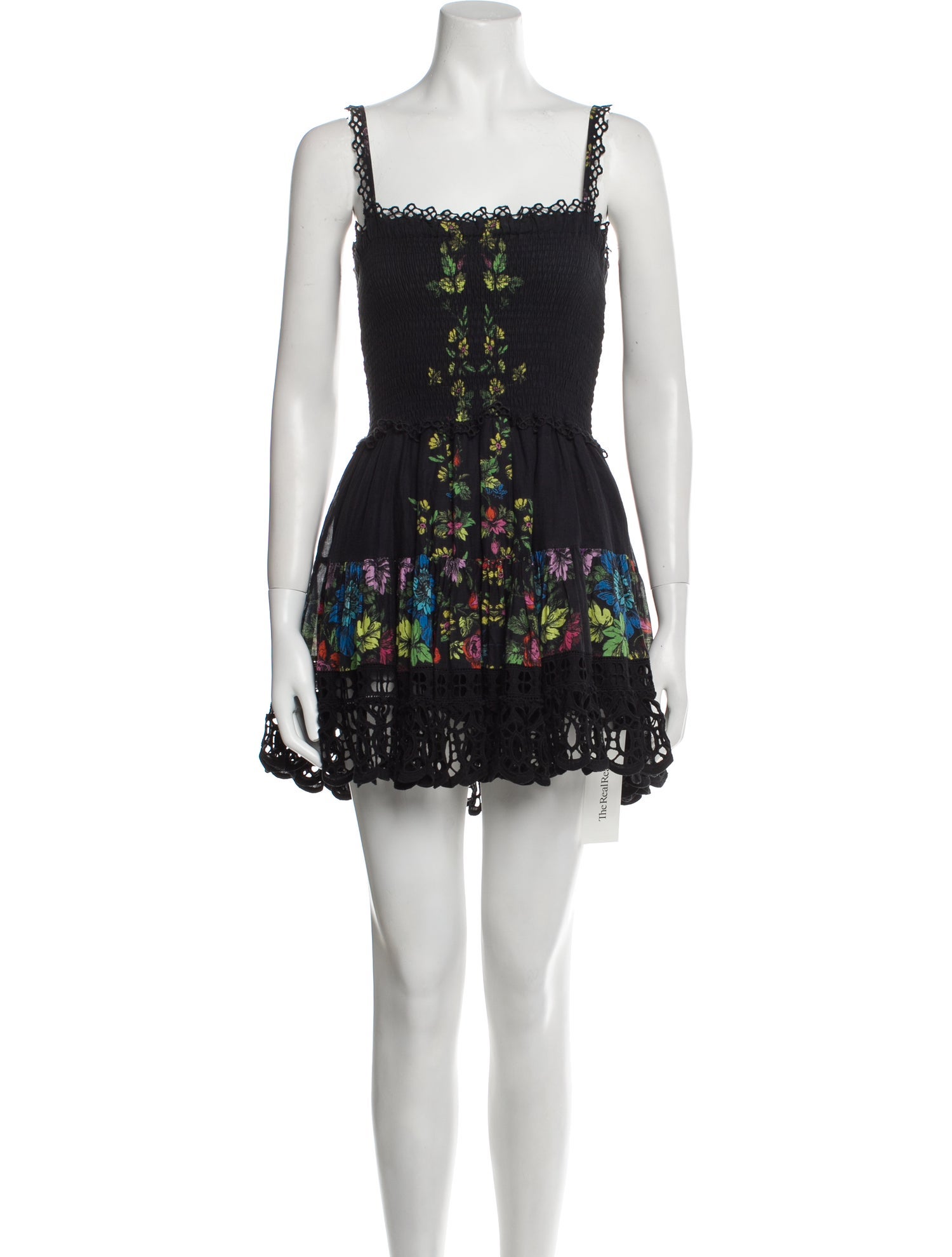 Charo Ruiz Lace Pattern Mini Dress