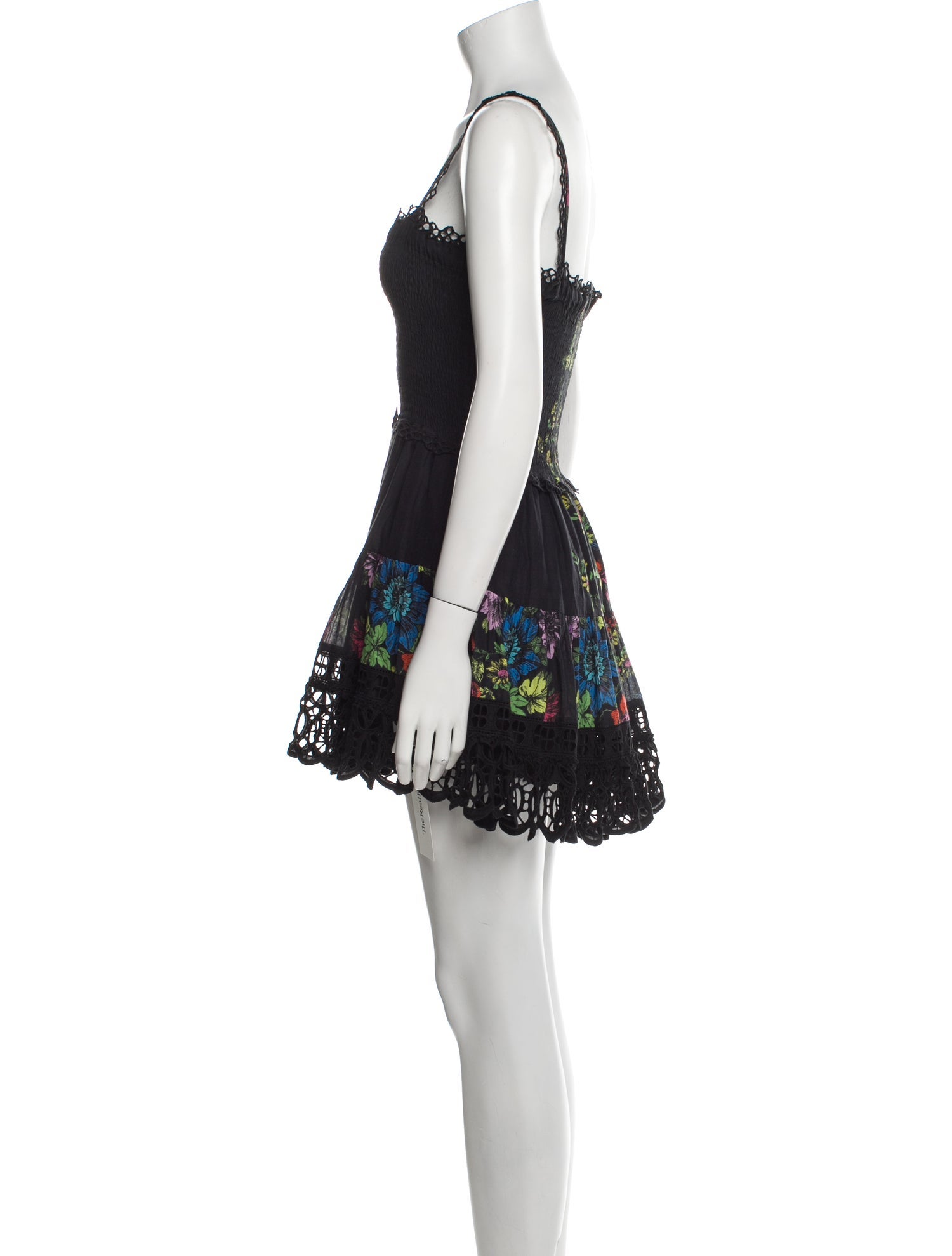 Charo Ruiz Lace Pattern Mini Dress