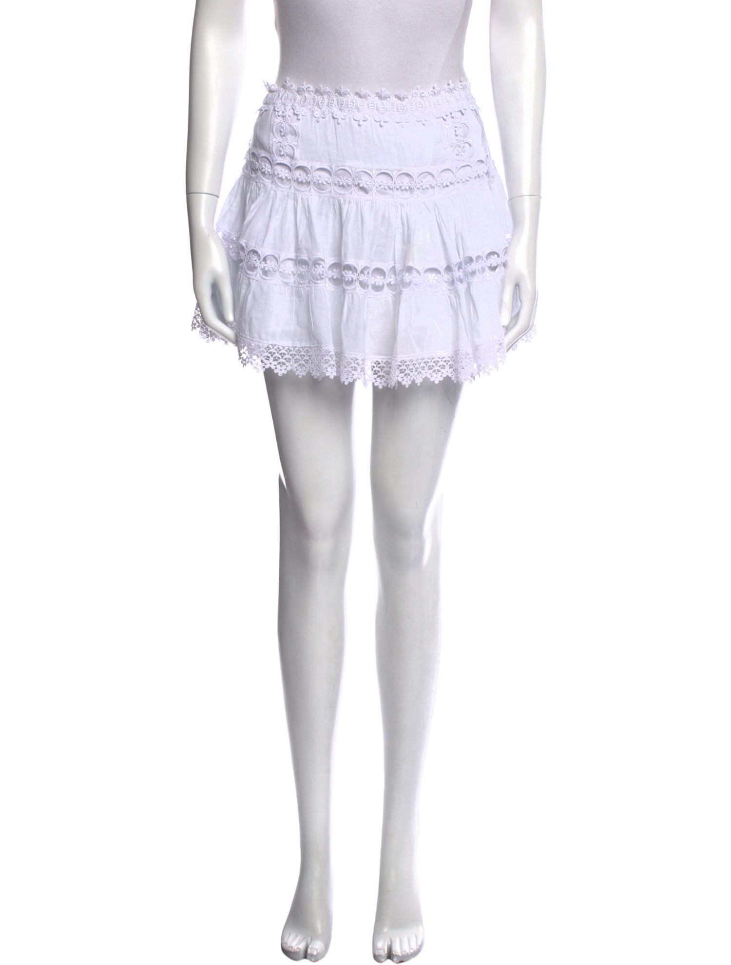 Charo Ruiz Ruffle Embellishment Mini Skirt