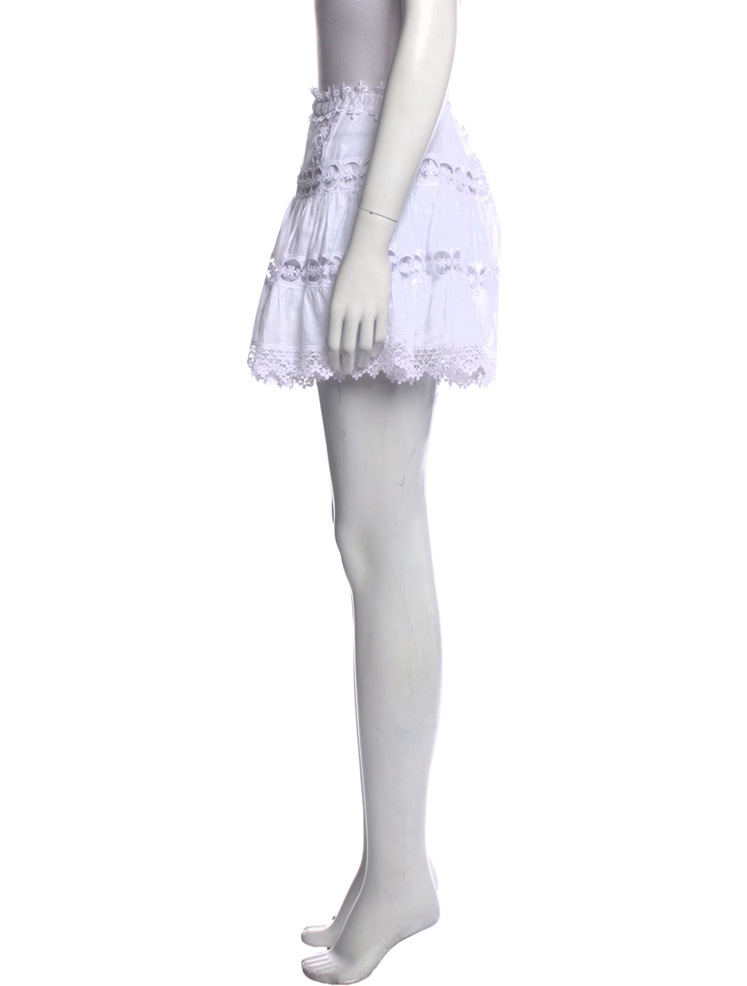 Charo Ruiz Ruffle Embellishment Mini Skirt