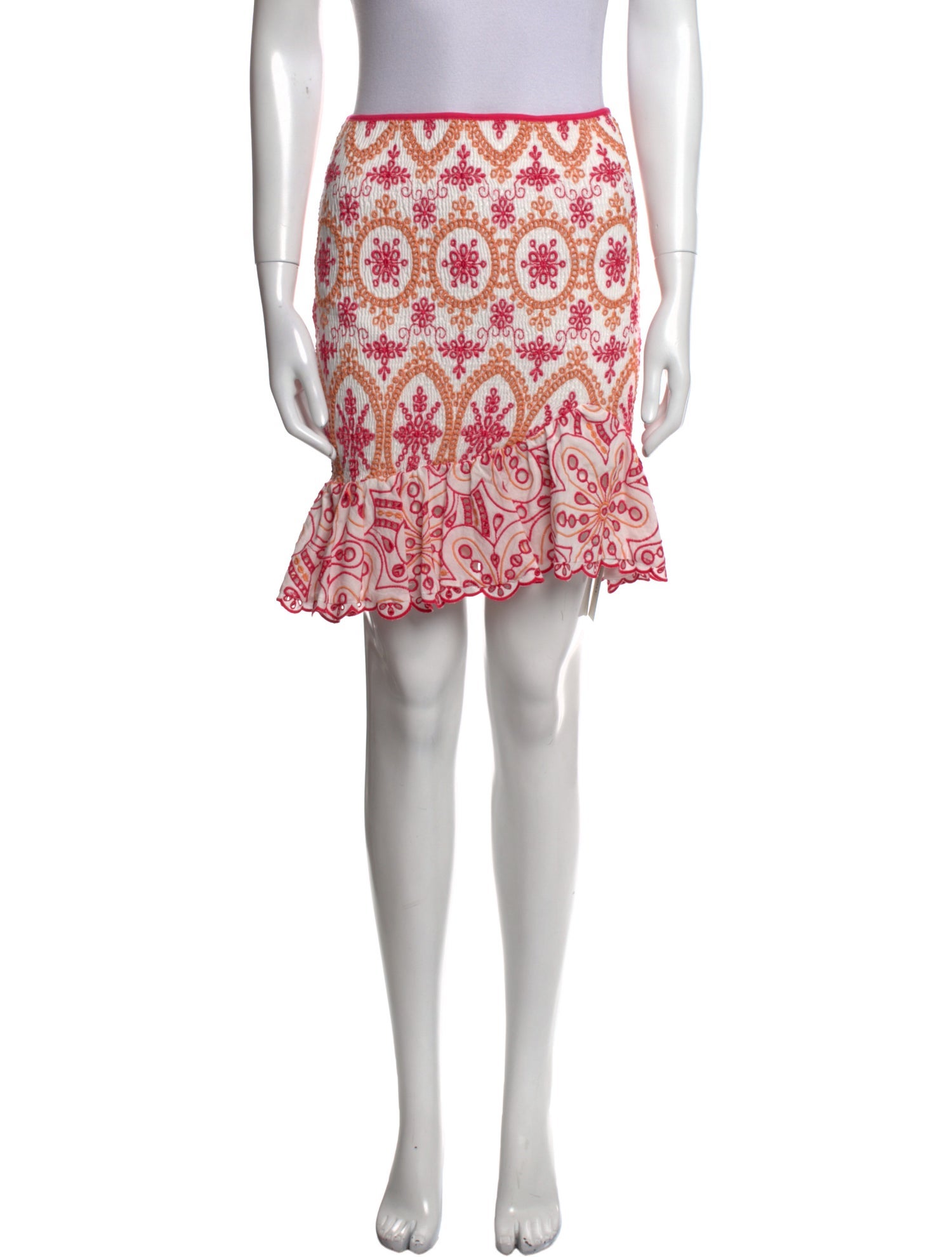 Charo Ruiz Lace Pattern Mini Skirt