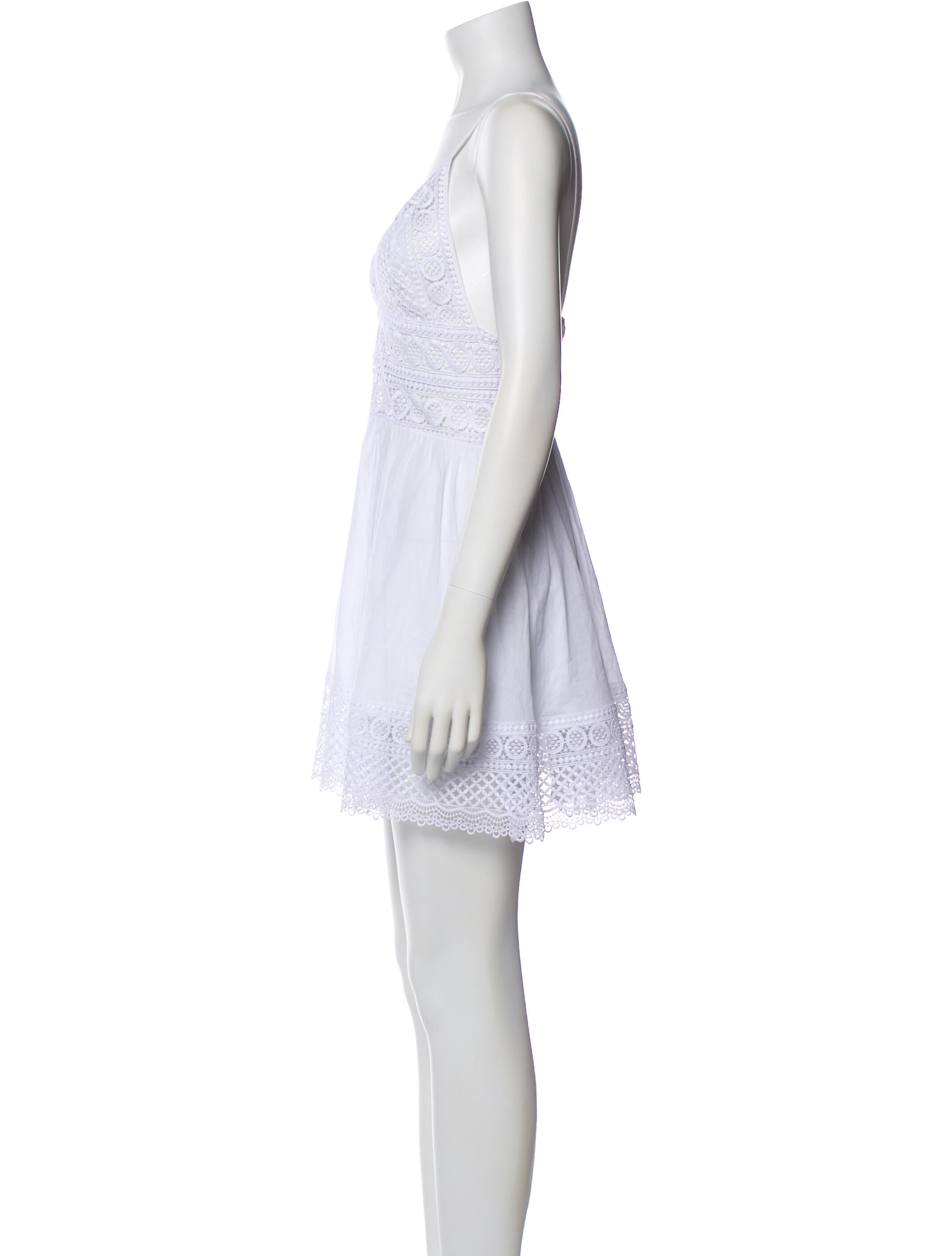 Charo Ruiz V-Neck Mini Dress