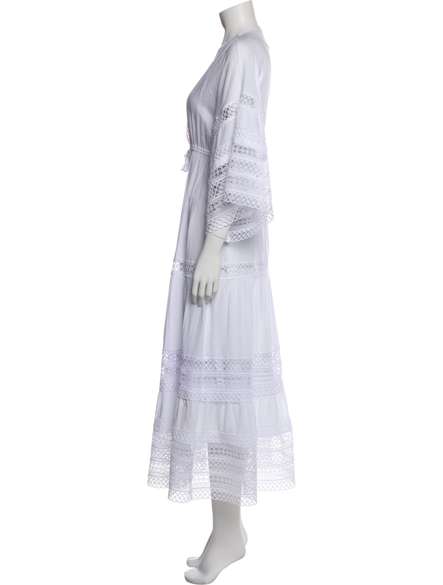 Charo Ruiz Crochet Trim Robe