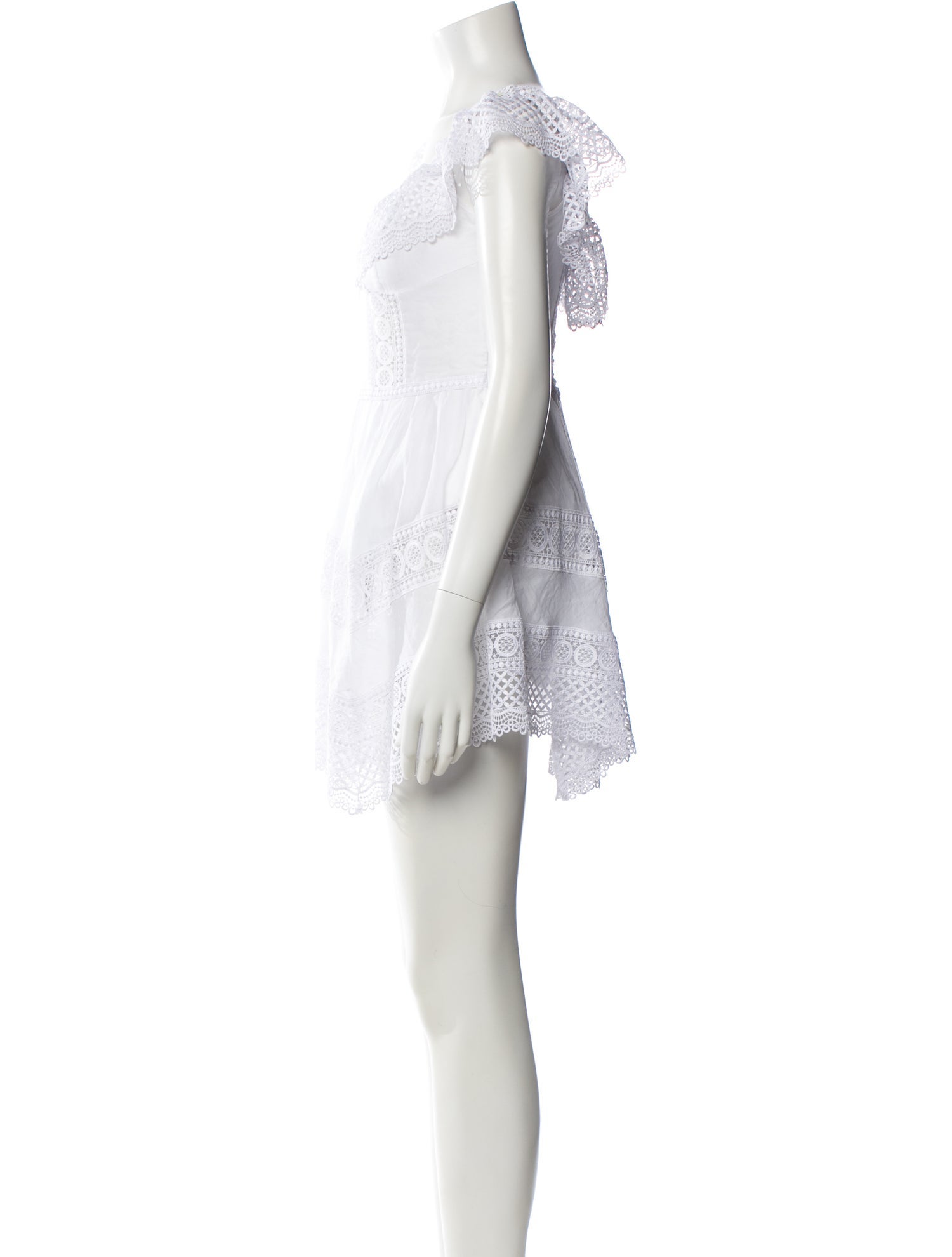 Charo Ruiz Scoop Neck Mini Dress