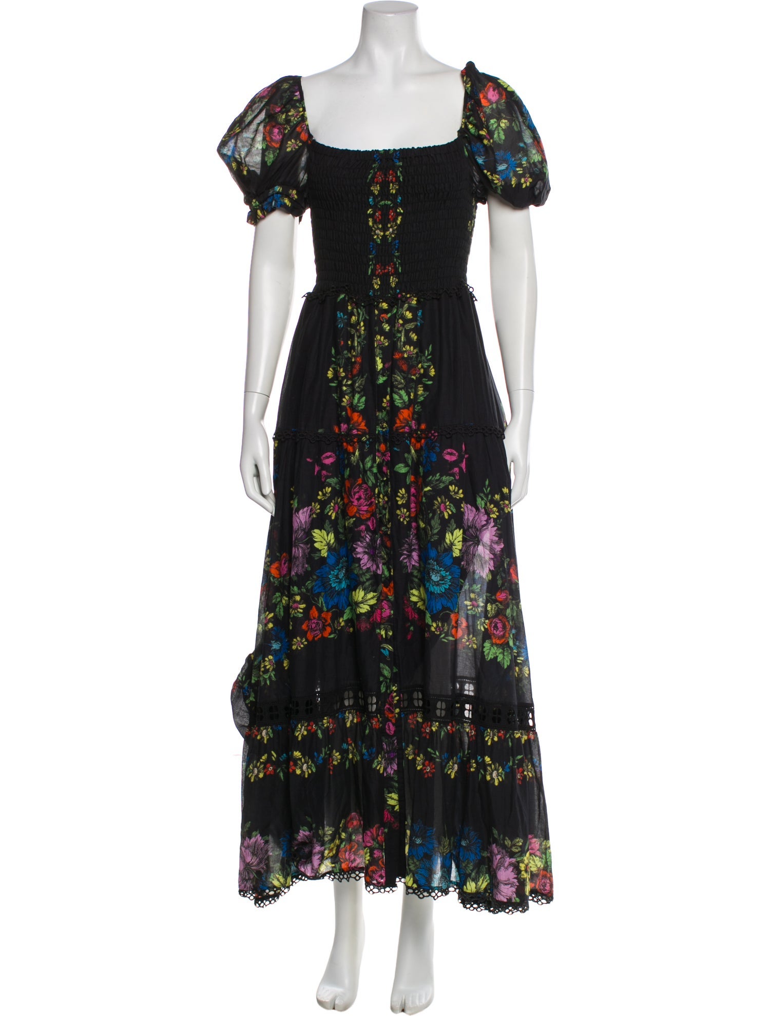 Charo Ruiz Floral Print Long Dress