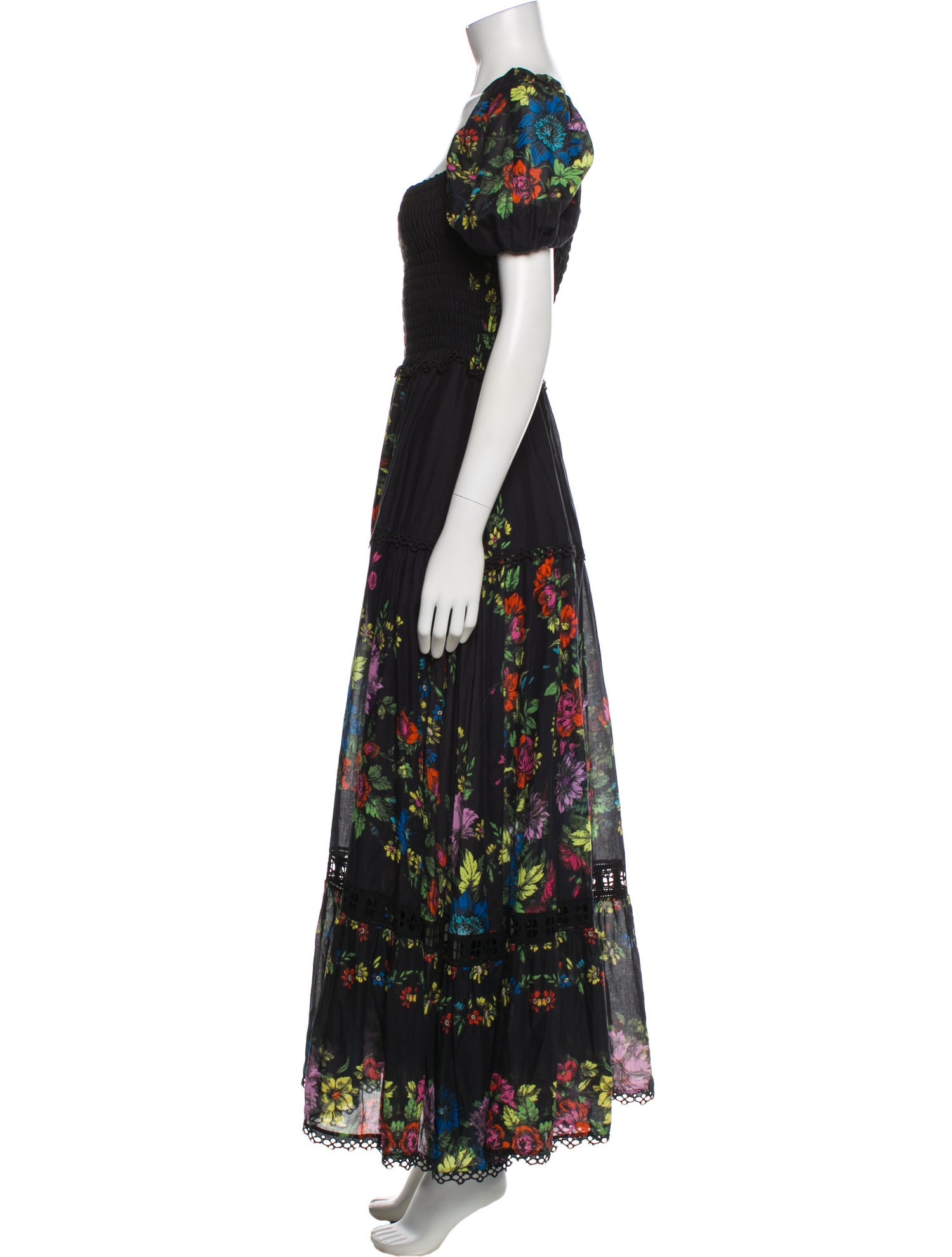 Charo Ruiz Floral Print Long Dress