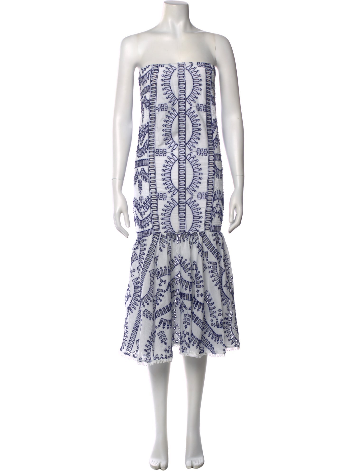 Charo Ruiz Printed Knee-Length Dress