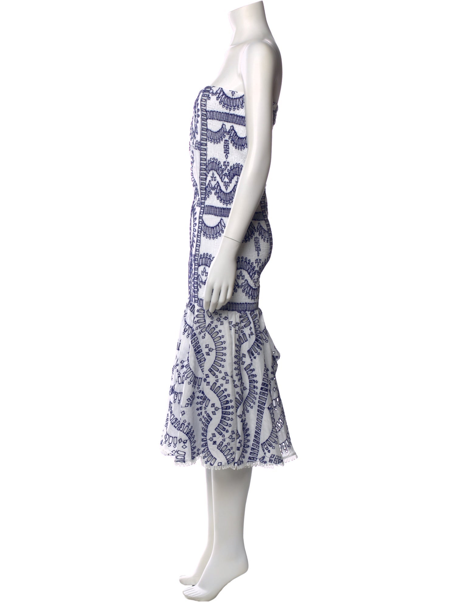 Charo Ruiz Printed Knee-Length Dress